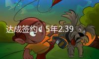 达成签约	！5年2.39亿
！2022届首位两亿先生正式诞生